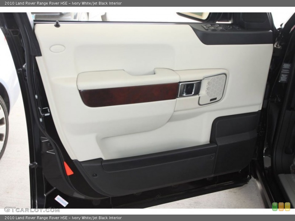 Ivory White/Jet Black Interior Door Panel for the 2010 Land Rover Range Rover HSE #60030960