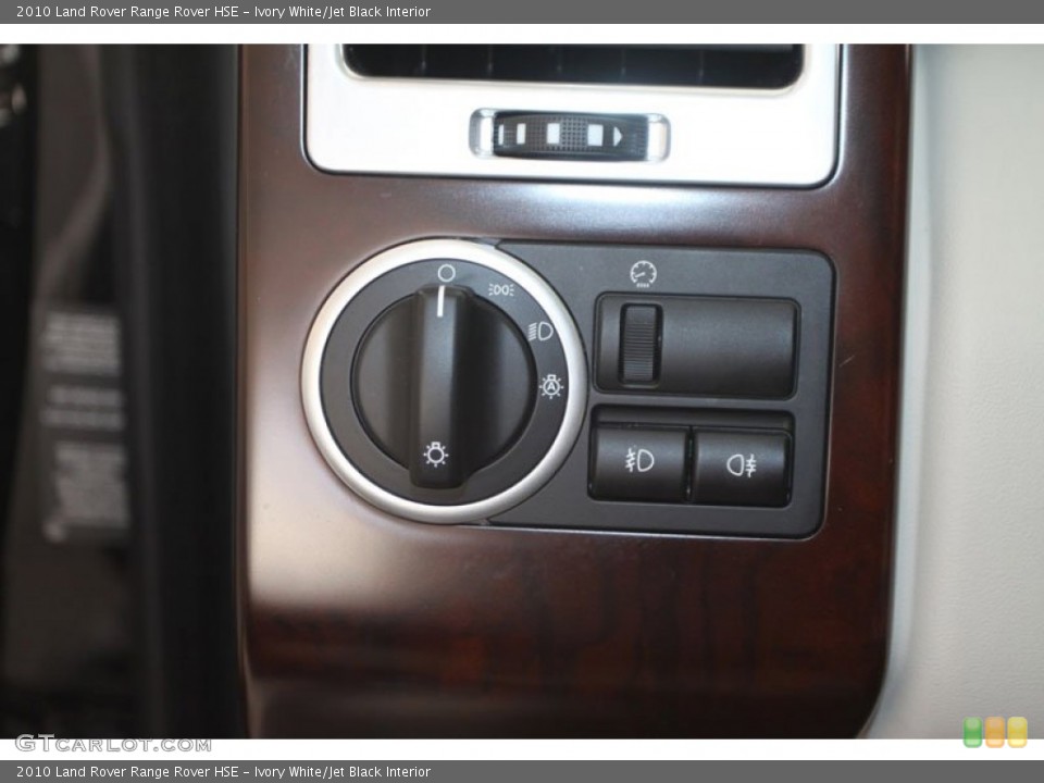Ivory White/Jet Black Interior Controls for the 2010 Land Rover Range Rover HSE #60031001