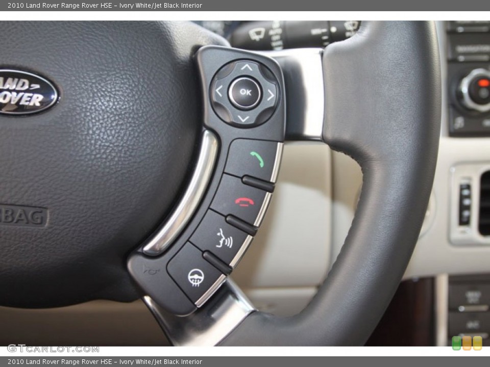 Ivory White/Jet Black Interior Controls for the 2010 Land Rover Range Rover HSE #60031106
