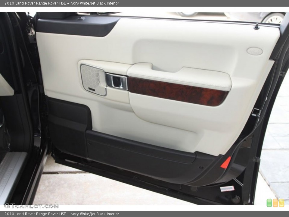 Ivory White/Jet Black Interior Door Panel for the 2010 Land Rover Range Rover HSE #60031275