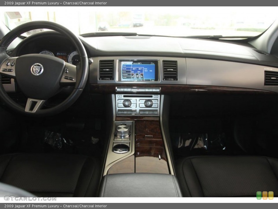 Charcoal/Charcoal Interior Dashboard for the 2009 Jaguar XF Premium Luxury #60031635