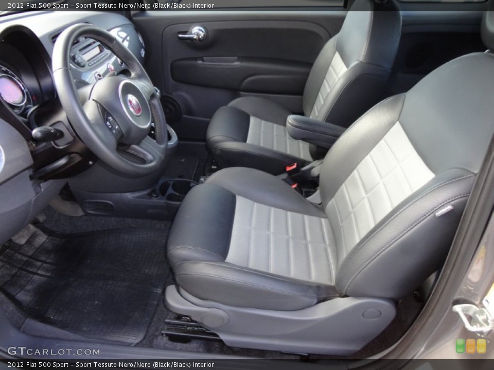 Sport Tessuto Nero/Nero (Black/Black) Interior Photo for the 2012 Fiat 500 Sport #60032888