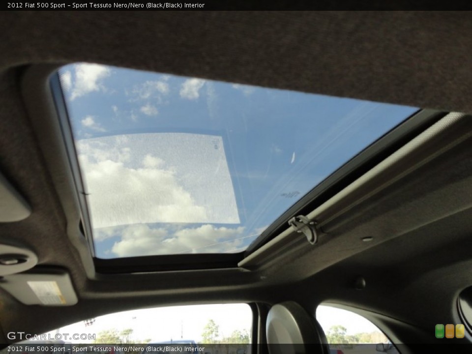 Sport Tessuto Nero/Nero (Black/Black) Interior Sunroof for the 2012 Fiat 500 Sport #60033115