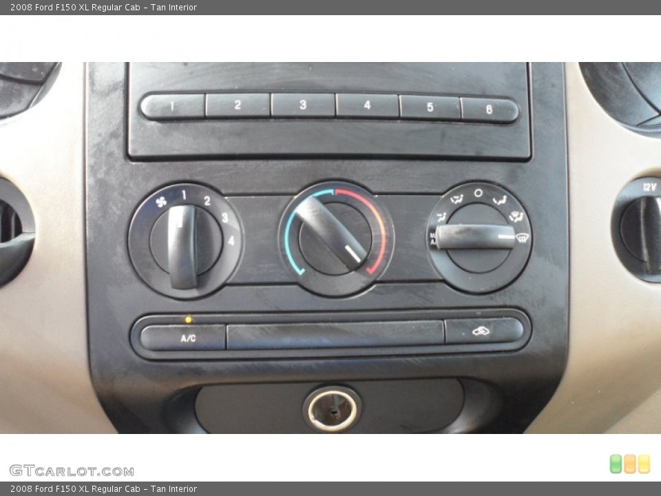 Tan Interior Controls for the 2008 Ford F150 XL Regular Cab #60033737