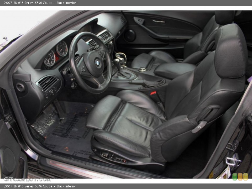 Black Interior Photo for the 2007 BMW 6 Series 650i Coupe #60034685