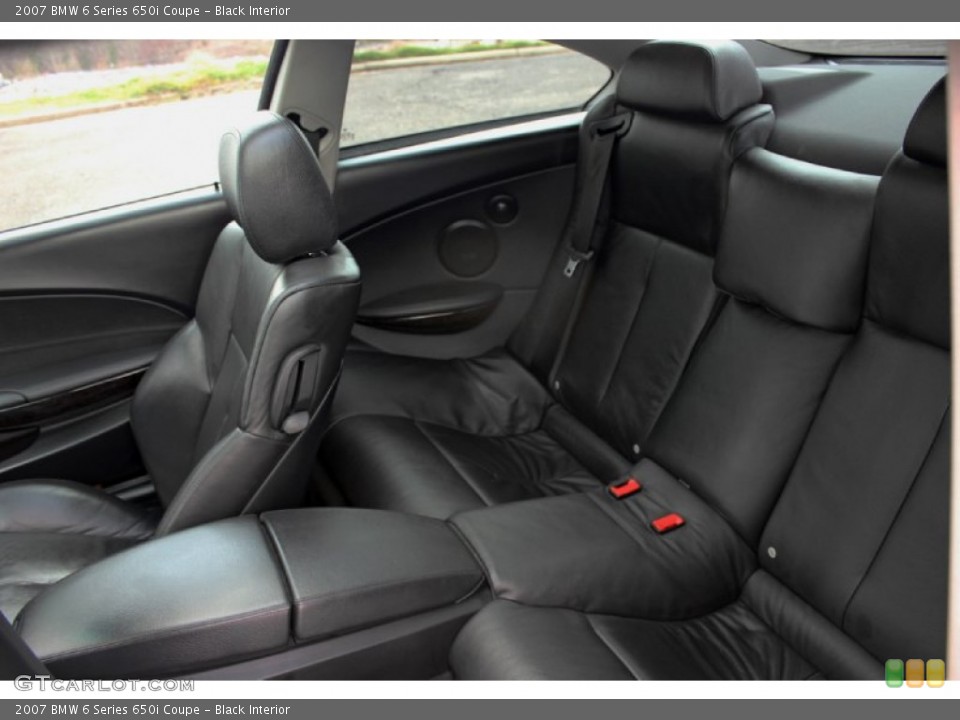 Black Interior Photo for the 2007 BMW 6 Series 650i Coupe #60034694