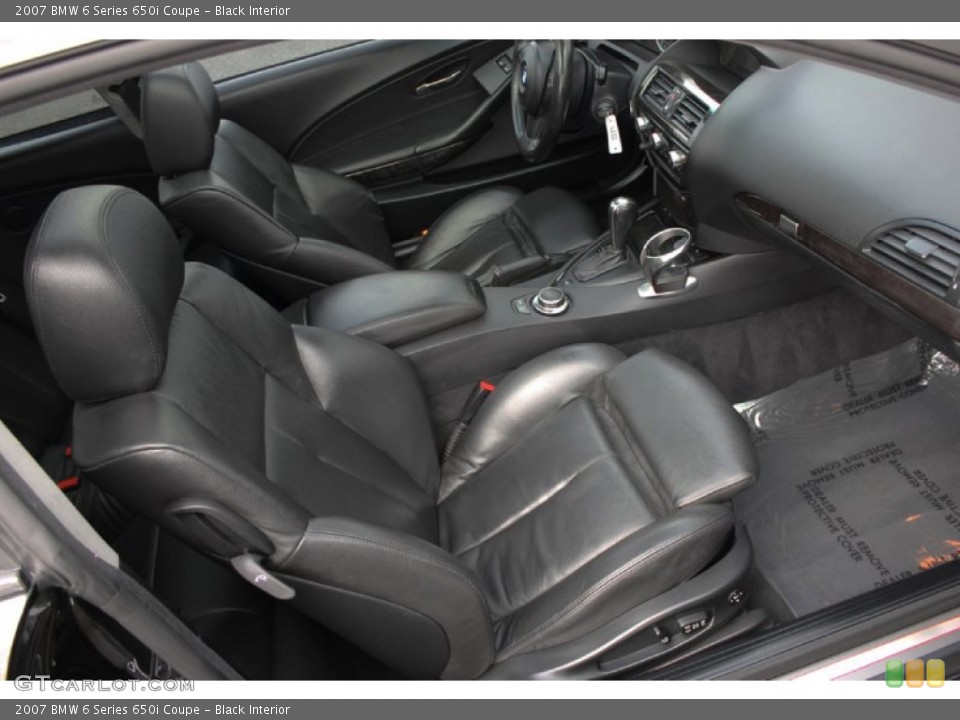Black Interior Photo for the 2007 BMW 6 Series 650i Coupe #60034719