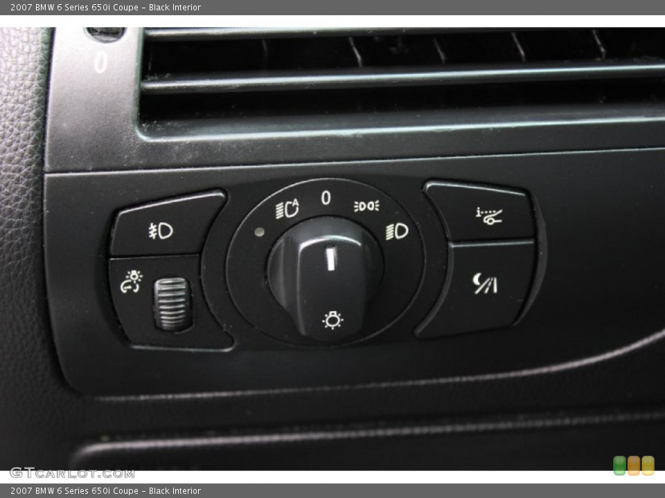 Black Interior Controls for the 2007 BMW 6 Series 650i Coupe #60034876