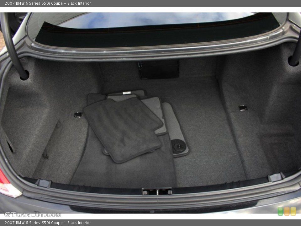 Black Interior Trunk for the 2007 BMW 6 Series 650i Coupe #60034886