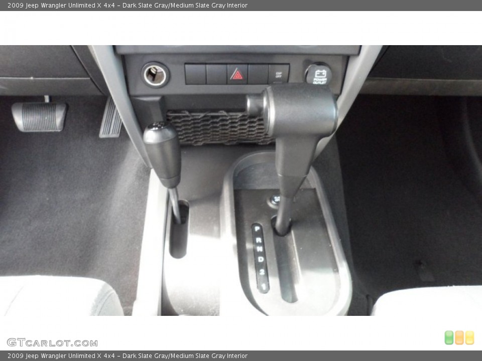 Dark Slate Gray/Medium Slate Gray Interior Transmission for the 2009 Jeep Wrangler Unlimited X 4x4 #60035552