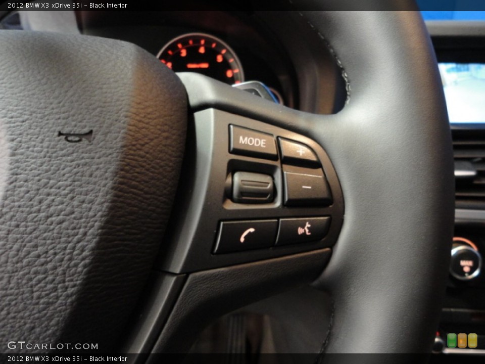 Black Interior Controls for the 2012 BMW X3 xDrive 35i #60035855