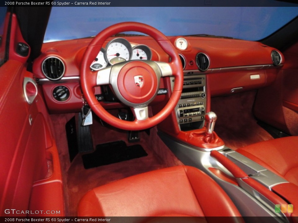 Carrera Red Interior Prime Interior for the 2008 Porsche Boxster RS 60 Spyder #60037427