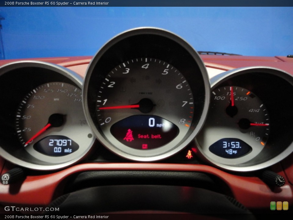 Carrera Red Interior Gauges for the 2008 Porsche Boxster RS 60 Spyder #60037439