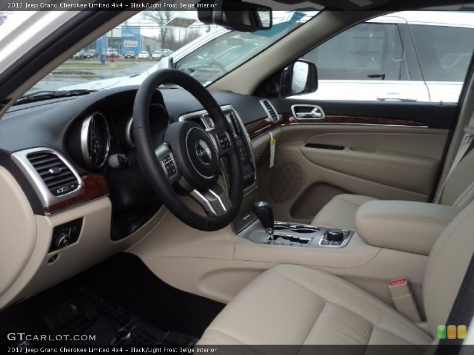 Black/Light Frost Beige Interior Photo for the 2012 Jeep Grand Cherokee Limited 4x4 #60040244