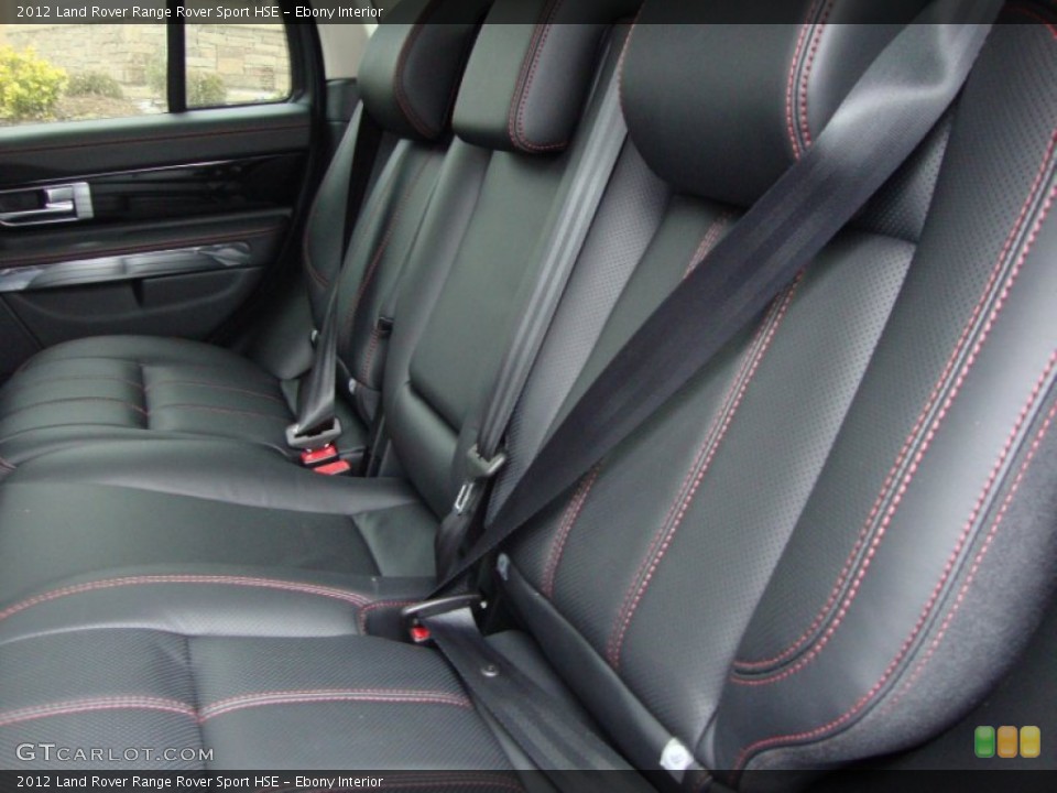 Ebony Interior Rear Seat for the 2012 Land Rover Range Rover Sport HSE #60040931