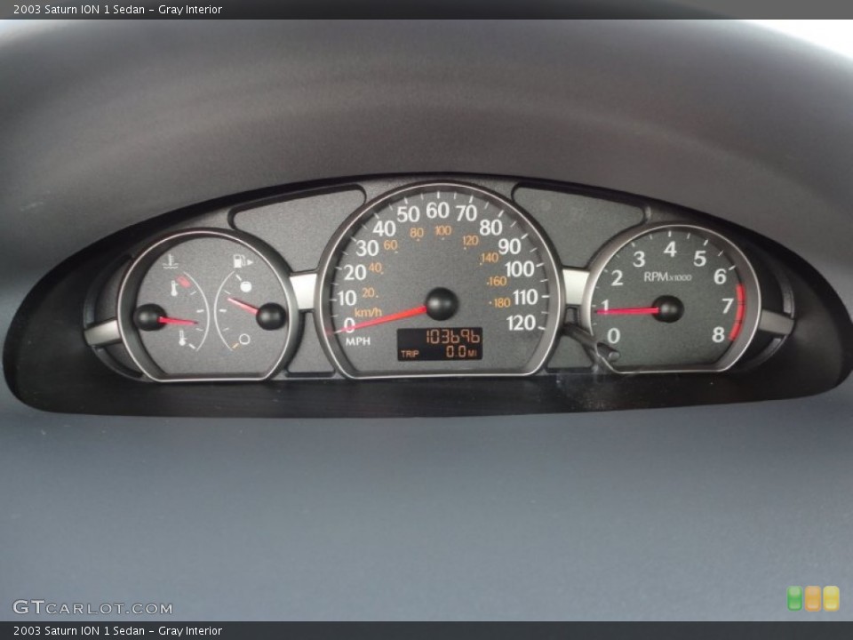 Gray Interior Gauges for the 2003 Saturn ION 1 Sedan #60042269
