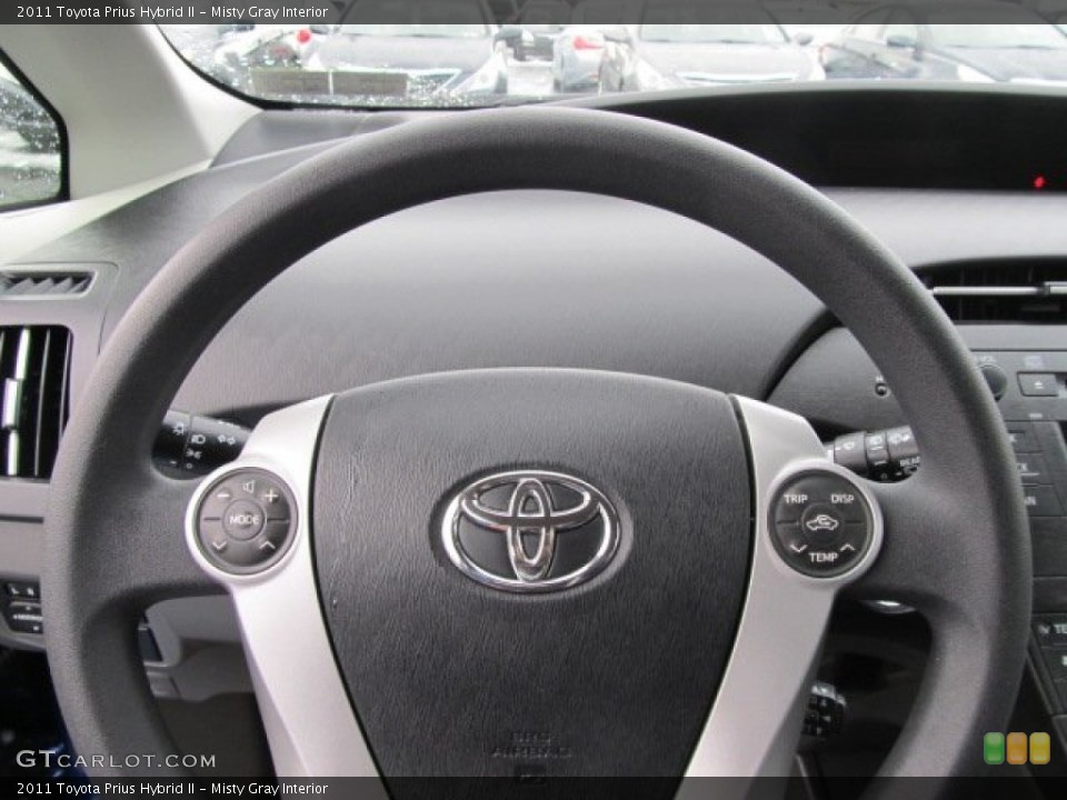 Misty Gray Interior Steering Wheel for the 2011 Toyota Prius Hybrid II #60043139
