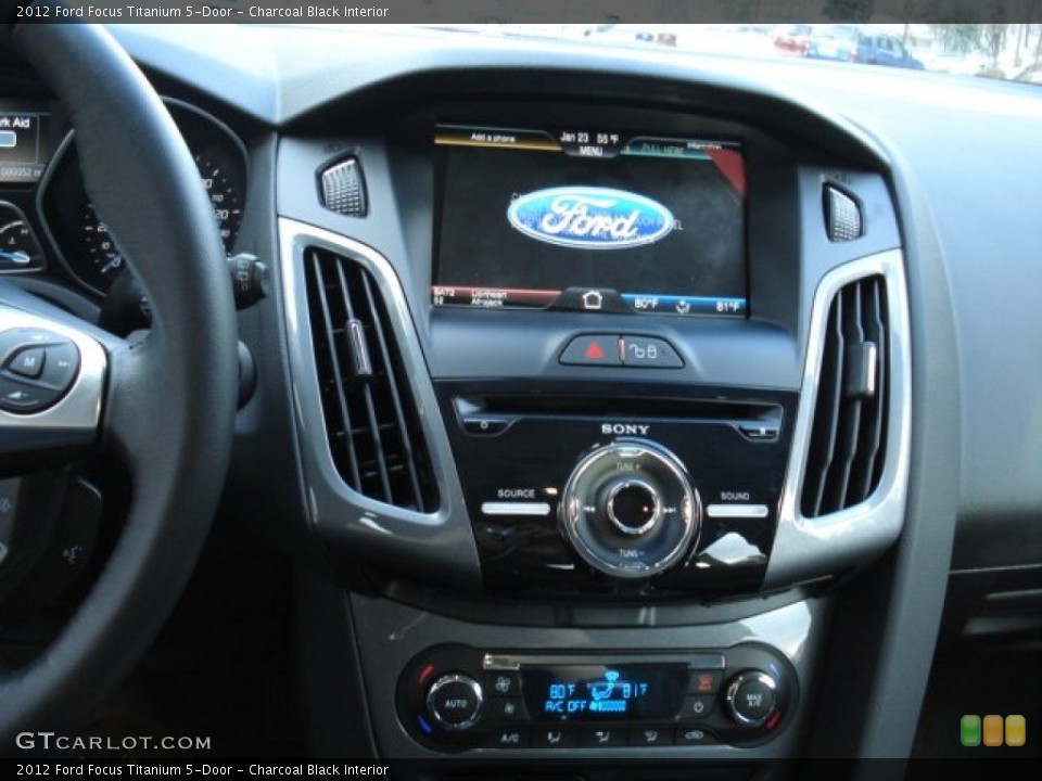 Charcoal Black Interior Controls for the 2012 Ford Focus Titanium 5-Door #60044276