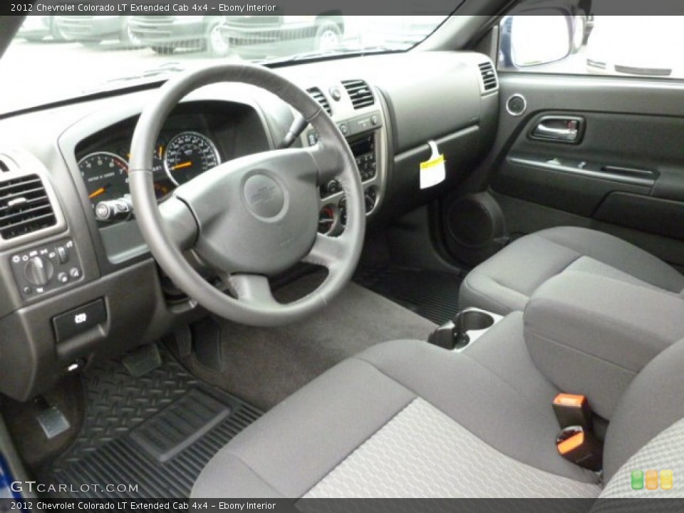 Ebony Interior Prime Interior for the 2012 Chevrolet Colorado LT Extended Cab 4x4 #60050035