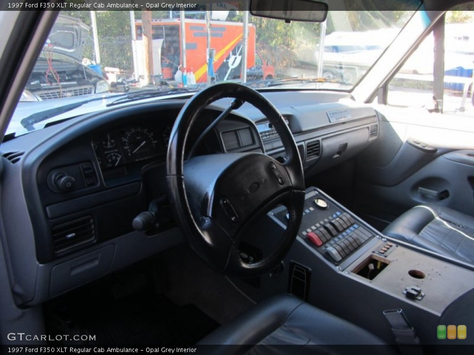 Opal Grey Interior Prime Interior for the 1997 Ford F350 XLT Regular Cab Ambulance #60050625