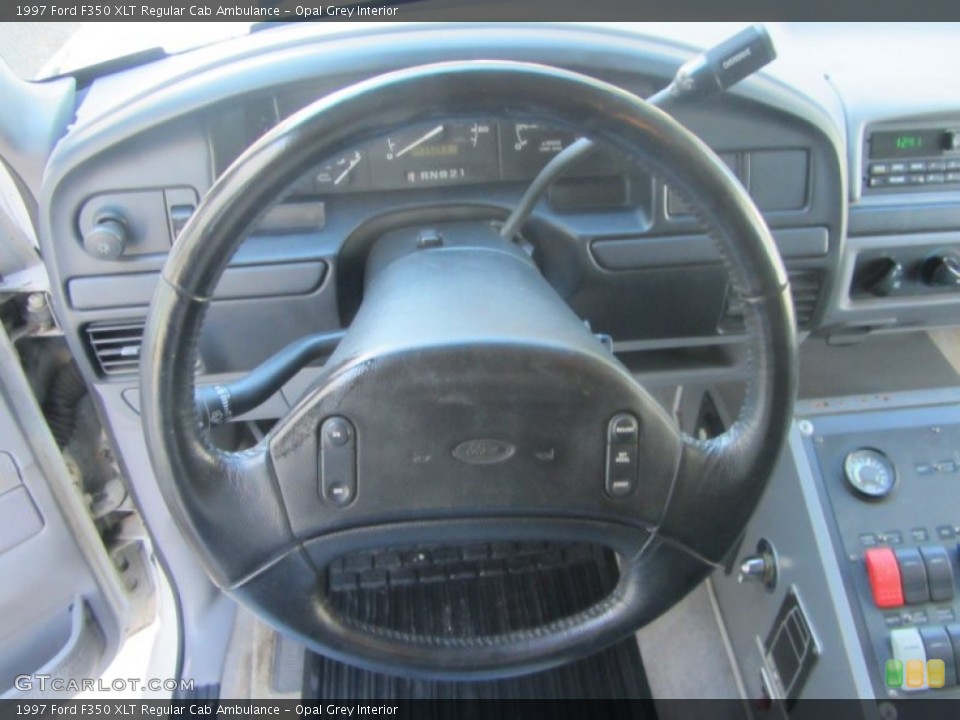 Opal Grey Interior Steering Wheel for the 1997 Ford F350 XLT Regular Cab Ambulance #60050660