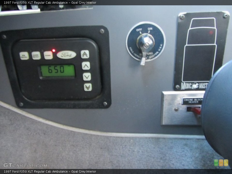 Opal Grey Interior Controls for the 1997 Ford F350 XLT Regular Cab Ambulance #60050683