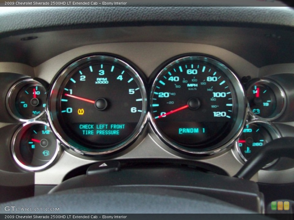Ebony Interior Gauges for the 2009 Chevrolet Silverado 2500HD LT Extended Cab #60054685