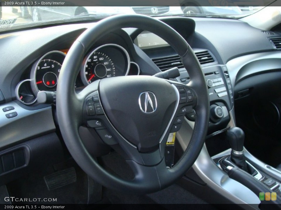 Ebony Interior Steering Wheel for the 2009 Acura TL 3.5 #60056525