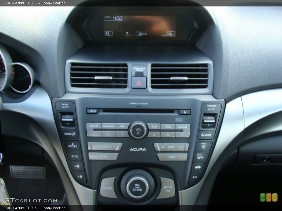 Ebony Interior Controls for the 2009 Acura TL 3.5 #60056533