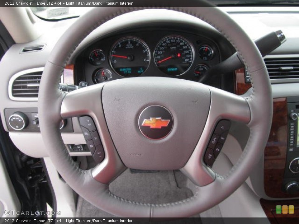 Light Titanium/Dark Titanium Interior Steering Wheel for the 2012 Chevrolet Tahoe LTZ 4x4 #60058638