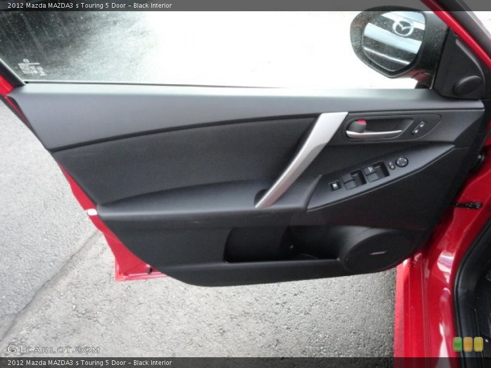 Black Interior Door Panel for the 2012 Mazda MAZDA3 s Touring 5 Door #60060782