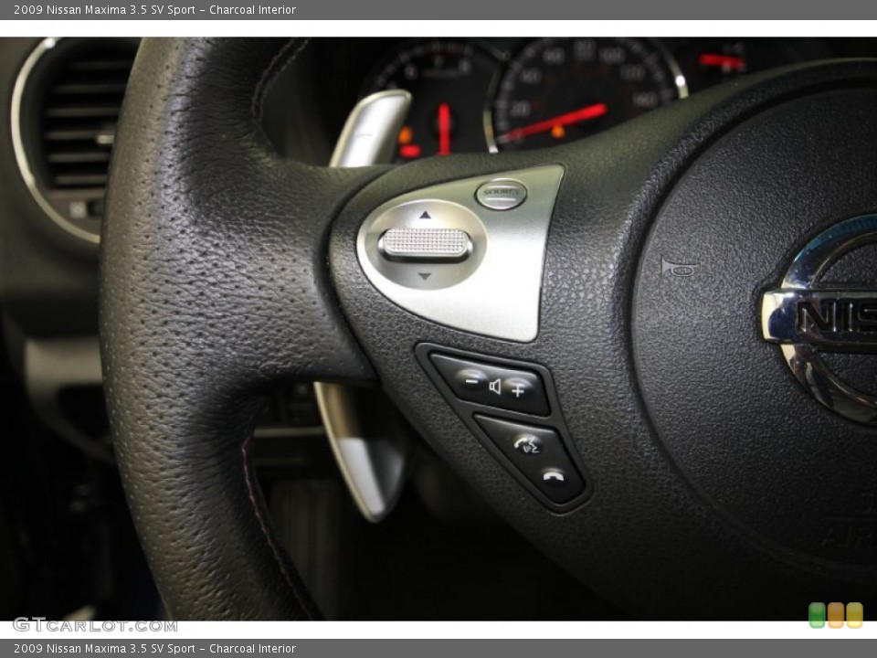 Charcoal Interior Controls for the 2009 Nissan Maxima 3.5 SV Sport #60064017