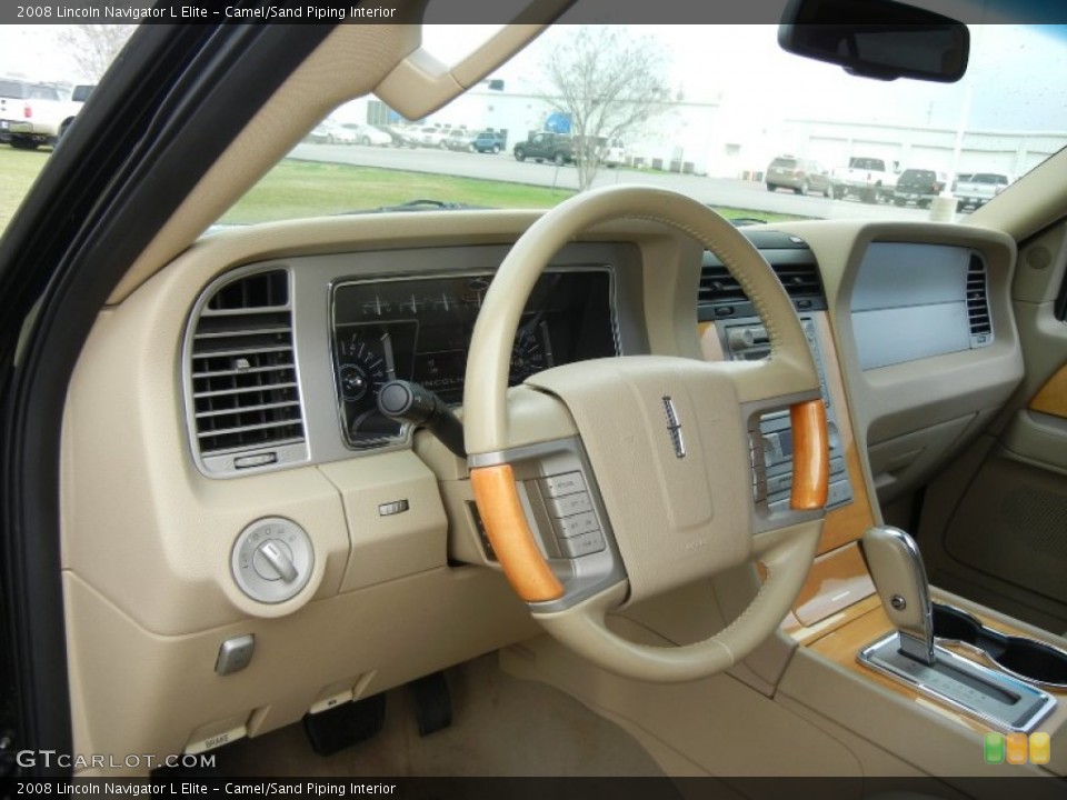 Camel/Sand Piping Interior Dashboard for the 2008 Lincoln Navigator L Elite #60064758