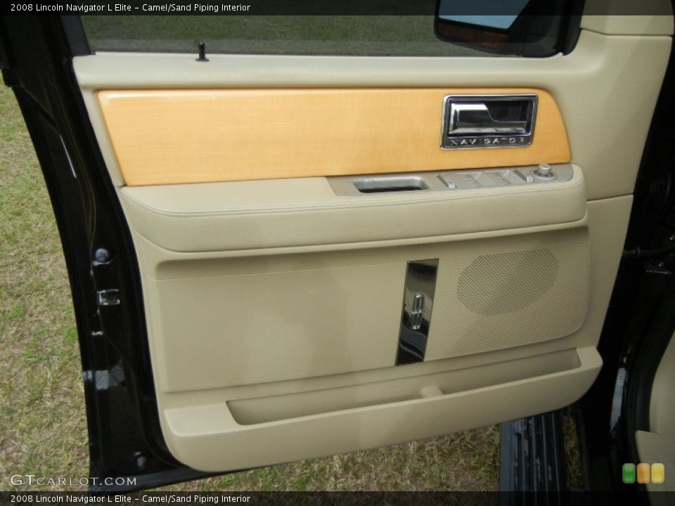 Camel/Sand Piping Interior Door Panel for the 2008 Lincoln Navigator L Elite #60064767