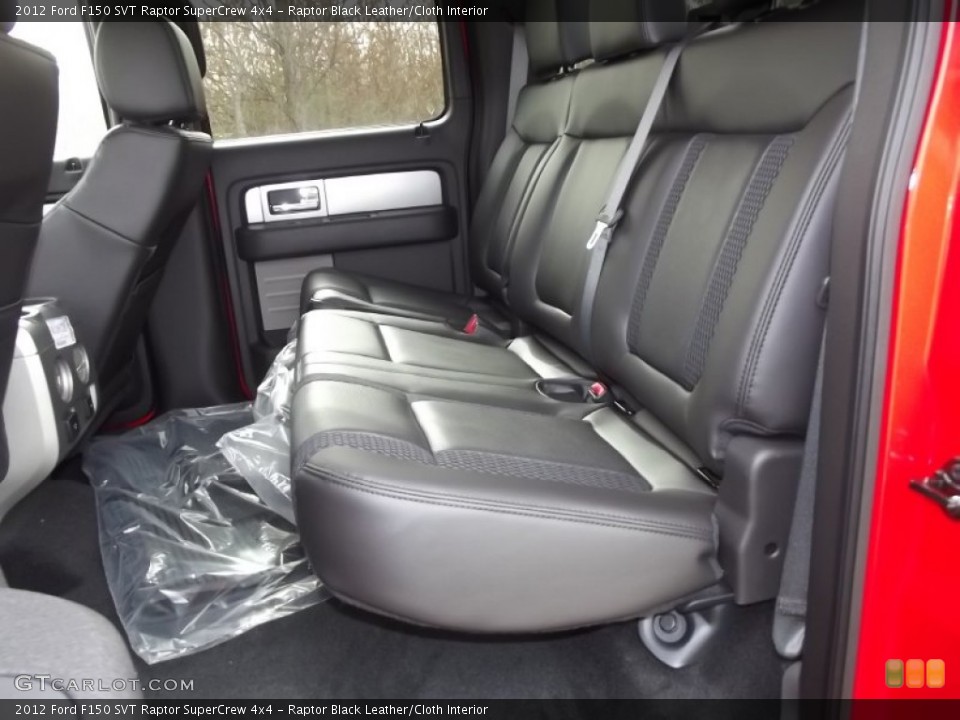 Raptor Black Leather/Cloth Interior Photo for the 2012 Ford F150 SVT Raptor SuperCrew 4x4 #60065550