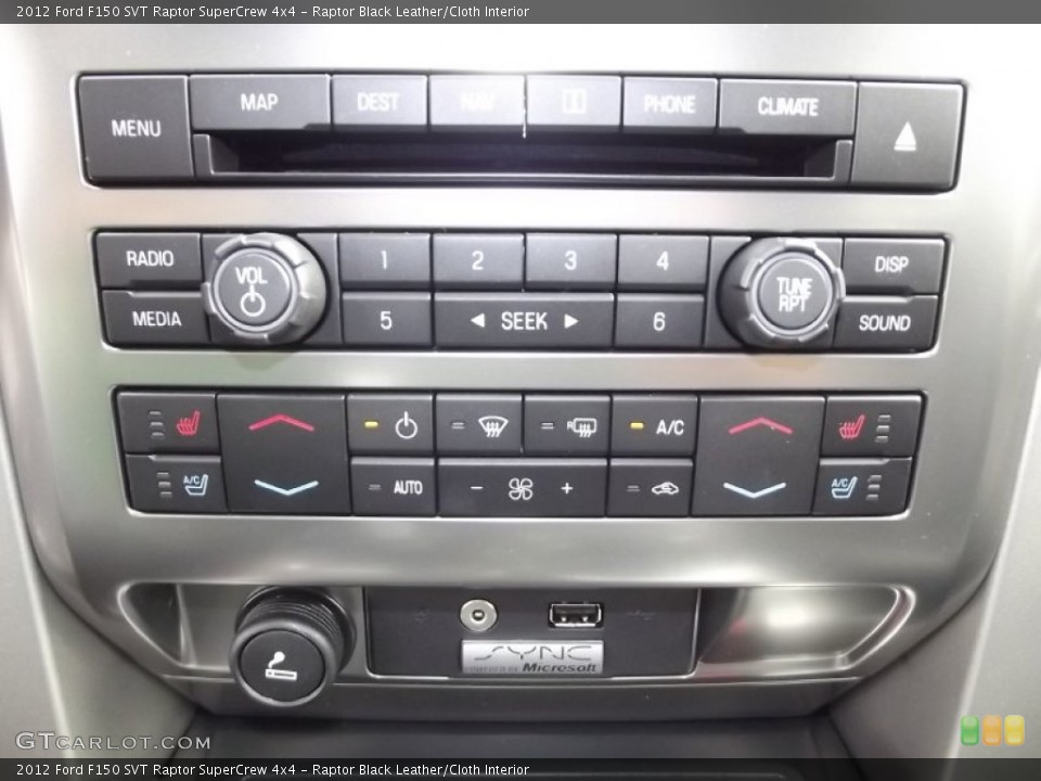 Raptor Black Leather/Cloth Interior Controls for the 2012 Ford F150 SVT Raptor SuperCrew 4x4 #60065594