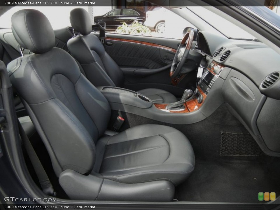 Black Interior Front Seat for the 2009 Mercedes-Benz CLK 350 Coupe #60068871
