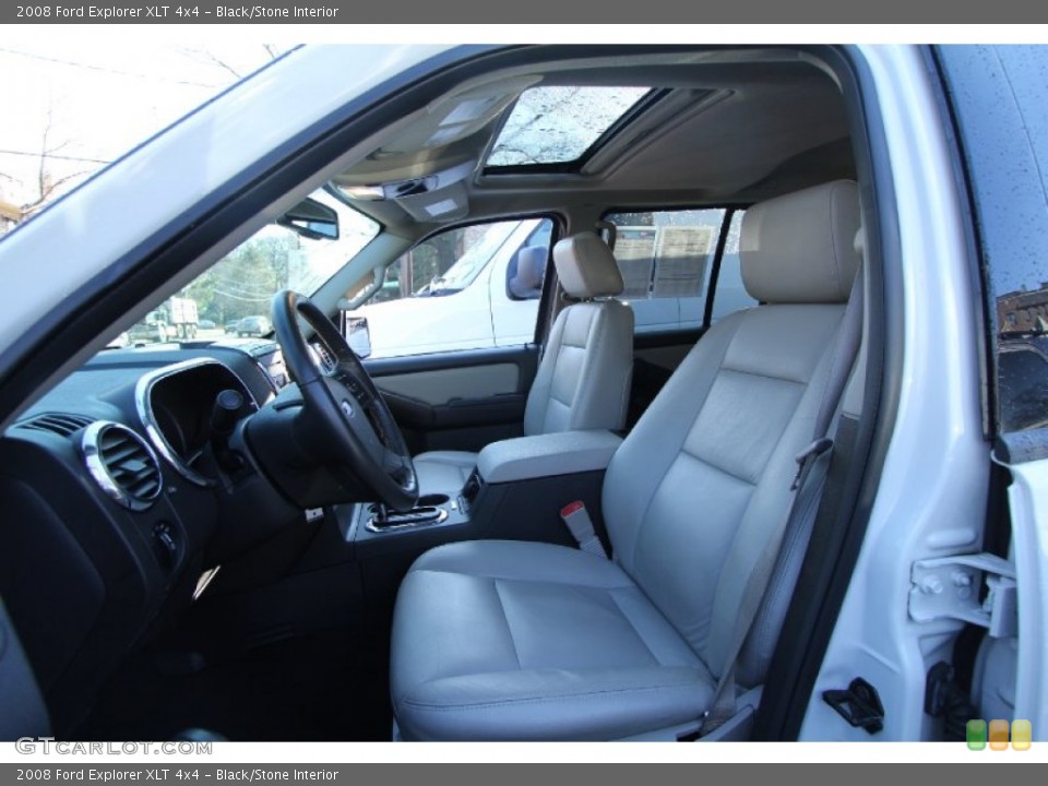 Black/Stone Interior Photo for the 2008 Ford Explorer XLT 4x4 #60070047