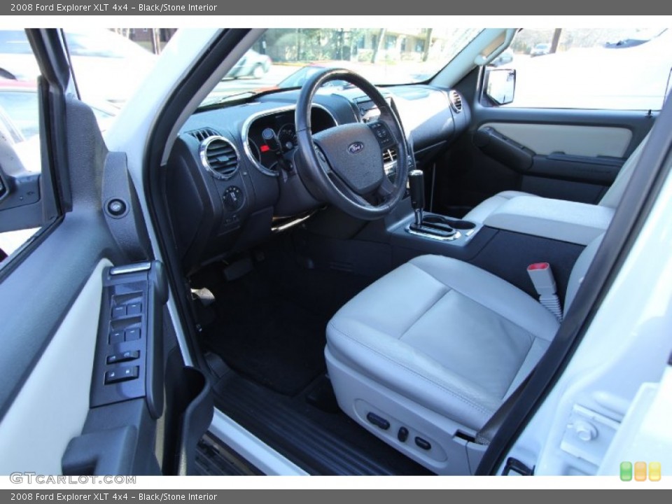 Black/Stone Interior Photo for the 2008 Ford Explorer XLT 4x4 #60070056