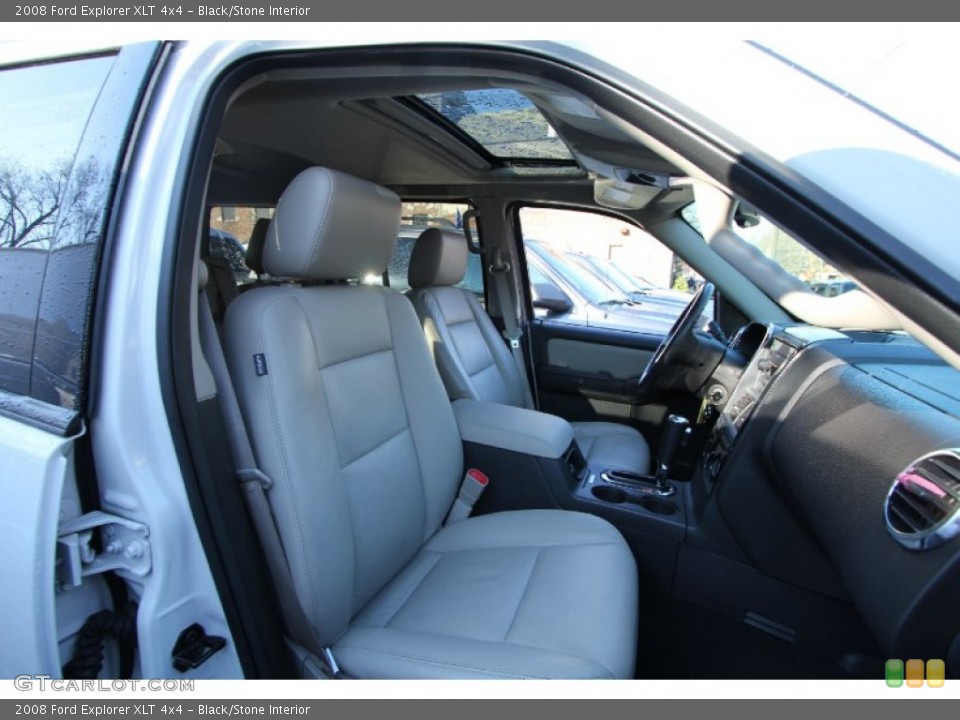 Black/Stone Interior Photo for the 2008 Ford Explorer XLT 4x4 #60070149