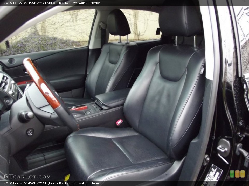 Black/Brown Walnut Interior Photo for the 2010 Lexus RX 450h AWD Hybrid #60070320