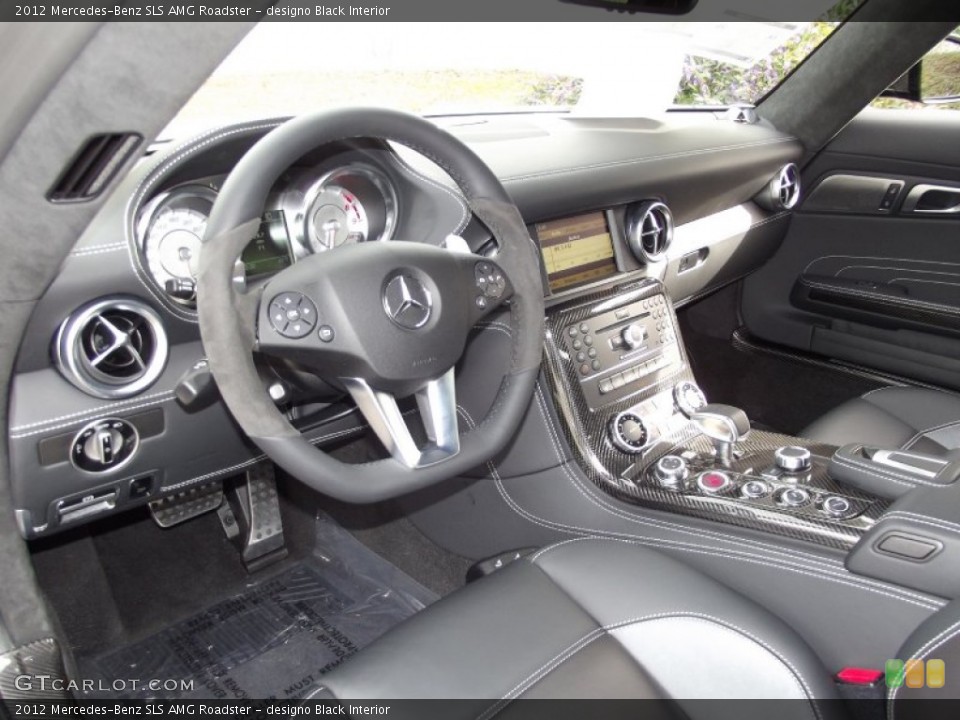 designo Black Interior Dashboard for the 2012 Mercedes-Benz SLS AMG Roadster #60070635