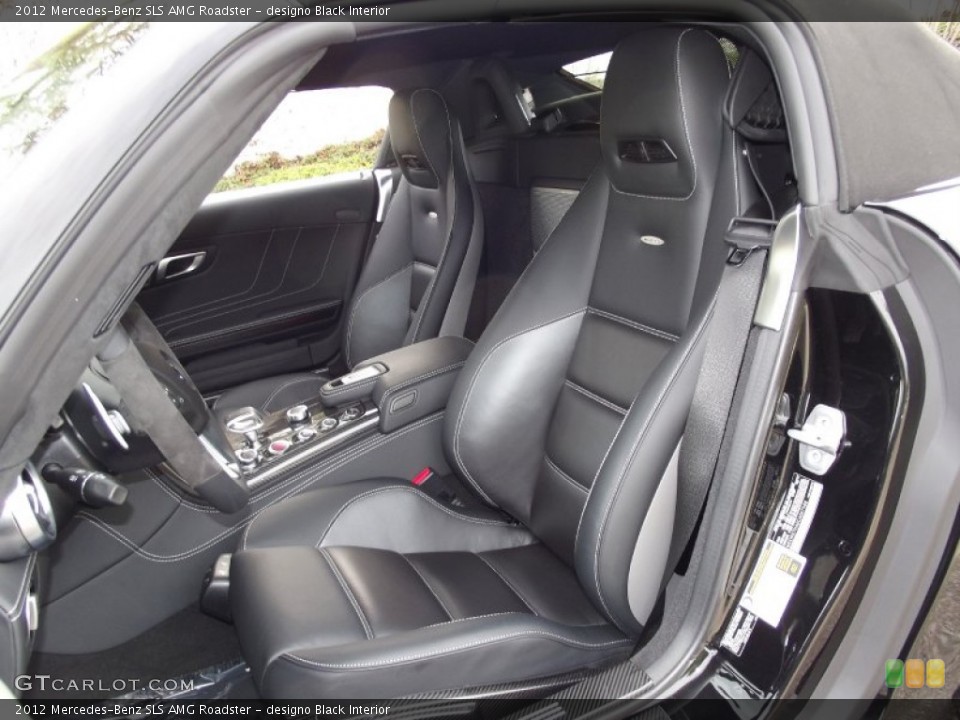 designo Black Interior Front Seat for the 2012 Mercedes-Benz SLS AMG Roadster #60070644
