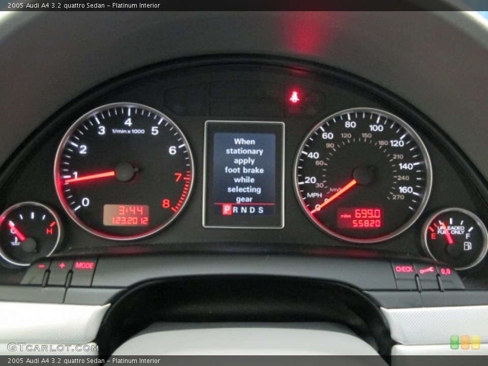 Platinum Interior Gauges for the 2005 Audi A4 3.2 quattro Sedan #60071772
