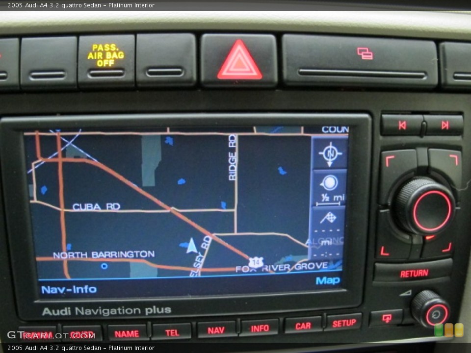 Platinum Interior Navigation for the 2005 Audi A4 3.2 quattro Sedan #60071802