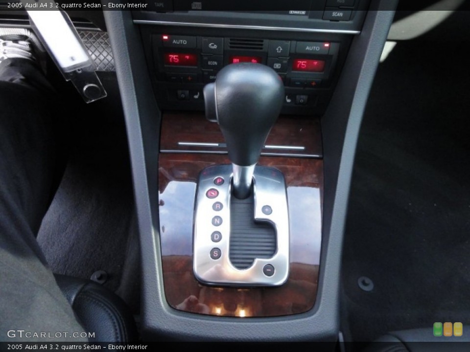 Ebony Interior Transmission for the 2005 Audi A4 3.2 quattro Sedan #60073636