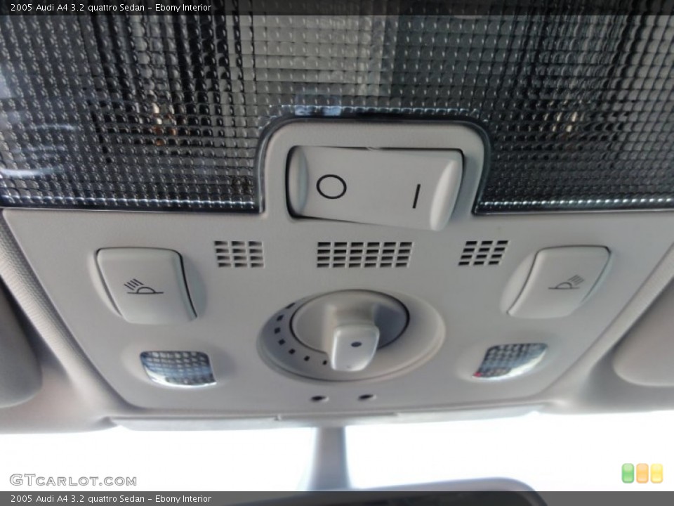 Ebony Interior Controls for the 2005 Audi A4 3.2 quattro Sedan #60073645