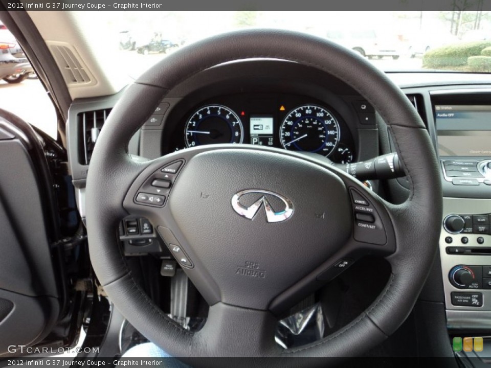 Graphite Interior Steering Wheel for the 2012 Infiniti G 37 Journey Coupe #60073830