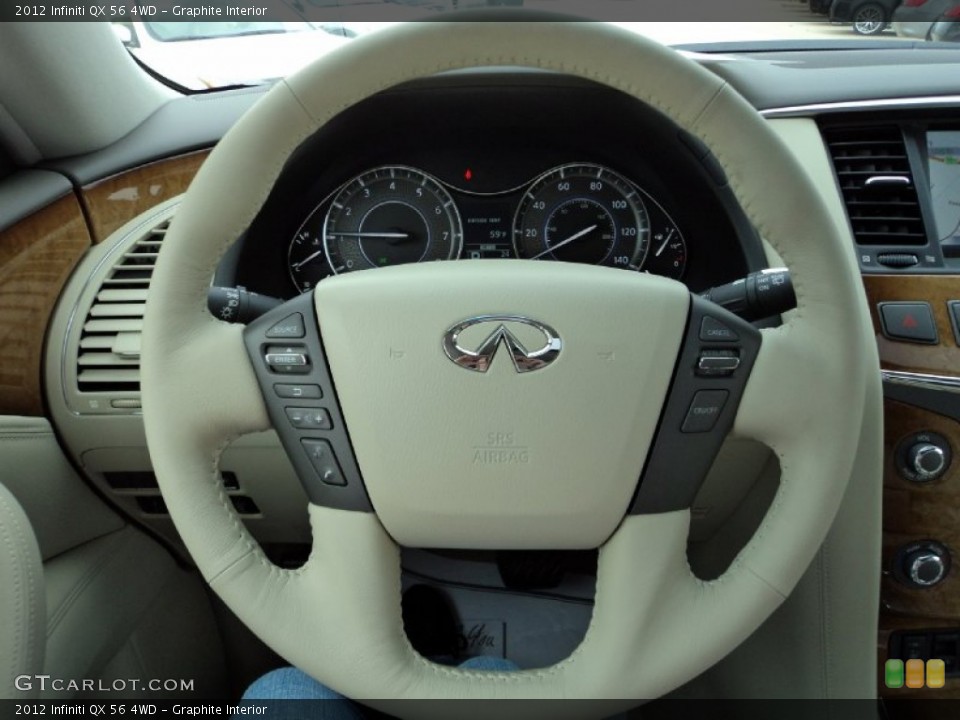 Graphite Interior Steering Wheel for the 2012 Infiniti QX 56 4WD #60073956