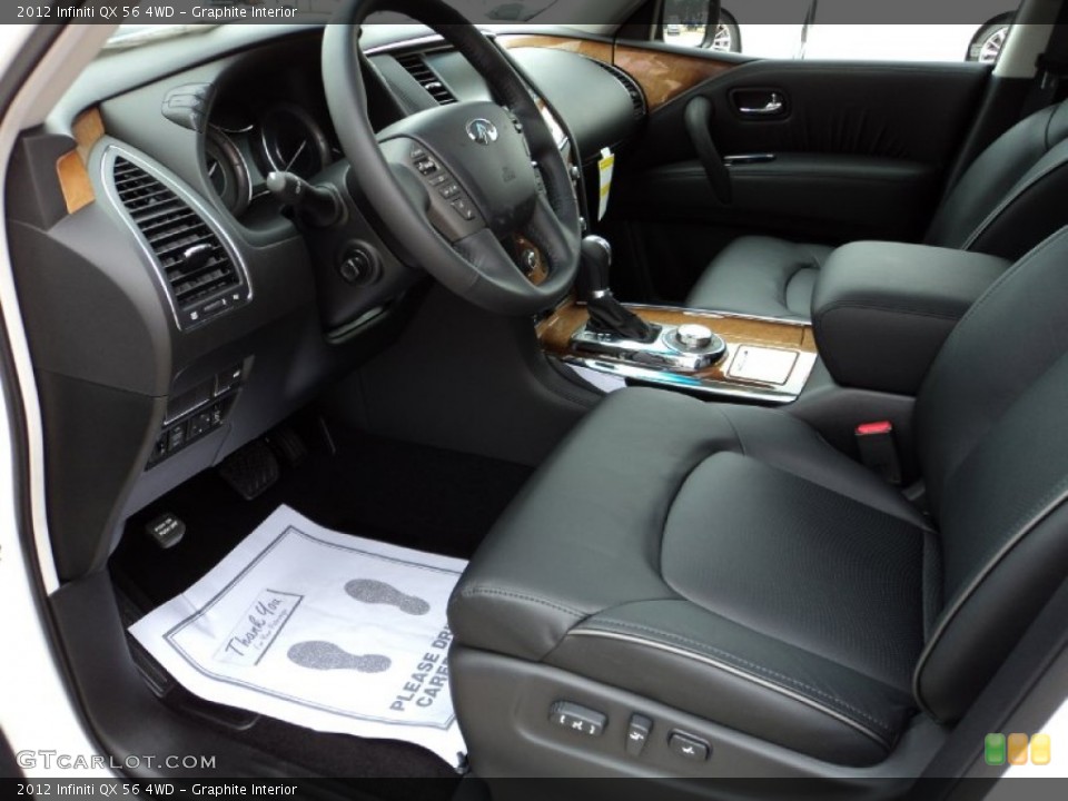 Graphite Interior Photo for the 2012 Infiniti QX 56 4WD #60074232